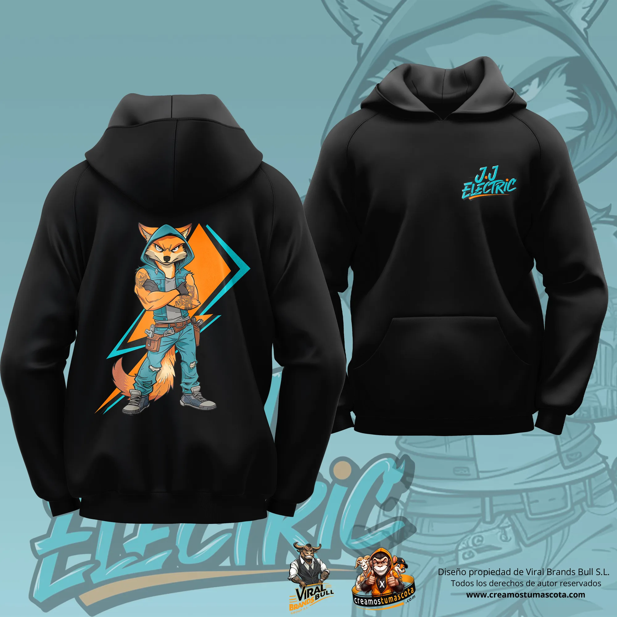JJ Electric- Sudaderas 1